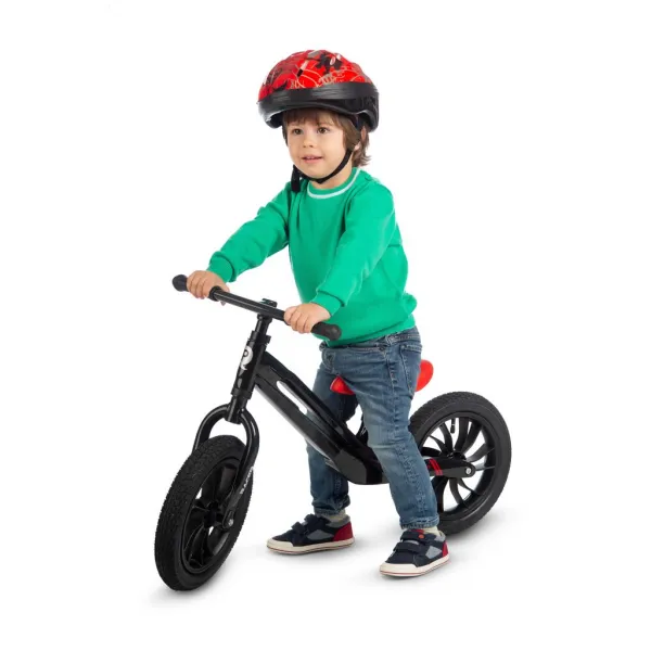 Odrážadlo Racer air (Titanium) Black/ Red, vek 3 - 6 rokov, do 30 kg