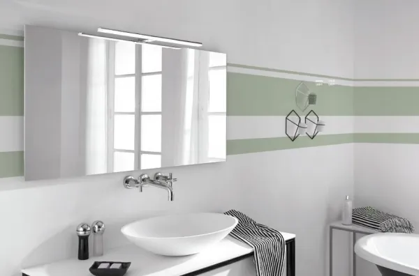SAPHO - FELINA LED nástenné svietidlo, 12W, 608x15x112, IP44, chróm FE060