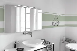 SAPHO - FELINA LED nástenné svietidlo, 12W, 608x15x112, IP44, chróm FE060