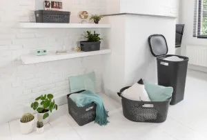 CURVER Úložný box INFINITY DOTS 1.4L | tmavosivá