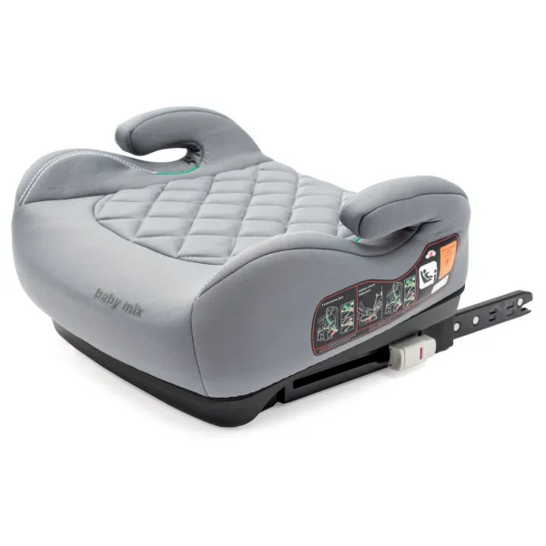 Autosedačka-podsedák BABY MIX HERO Plus ISOFIX I-SIZE grey 2025