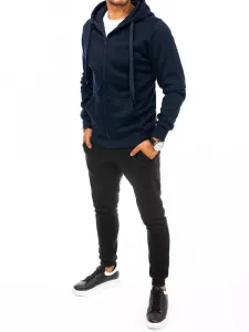 Pohodlná pánska tepláková súprava granátovo-čierna