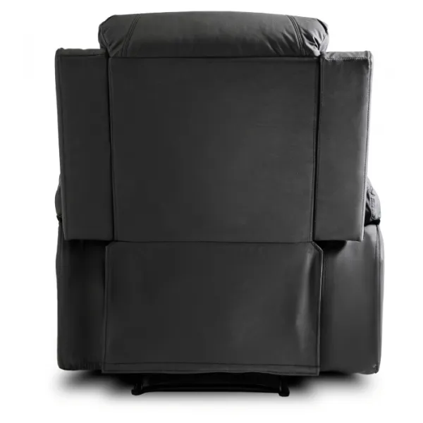 JAKS Masážne kreslo čierna eko koža Box