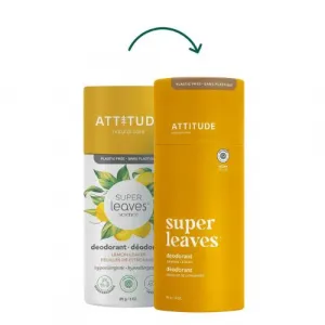 Prírodný tuhý dezodorant ATTITUDE Super leaves  - citrusové listy 85g