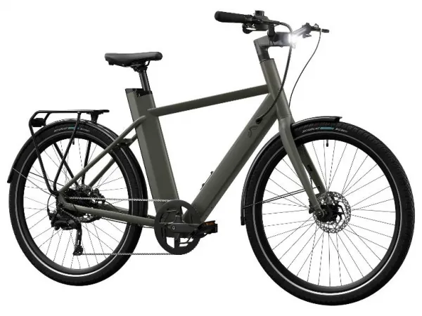 Crivit Mestský elektrobicykel X.3 Shimano Cues (olivovozelená)