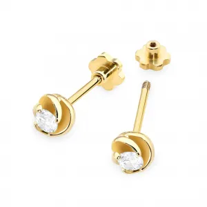 Blink-Blink Napichovacie náušnice zo zlata s diamantami 0.20 ct3139ZDB