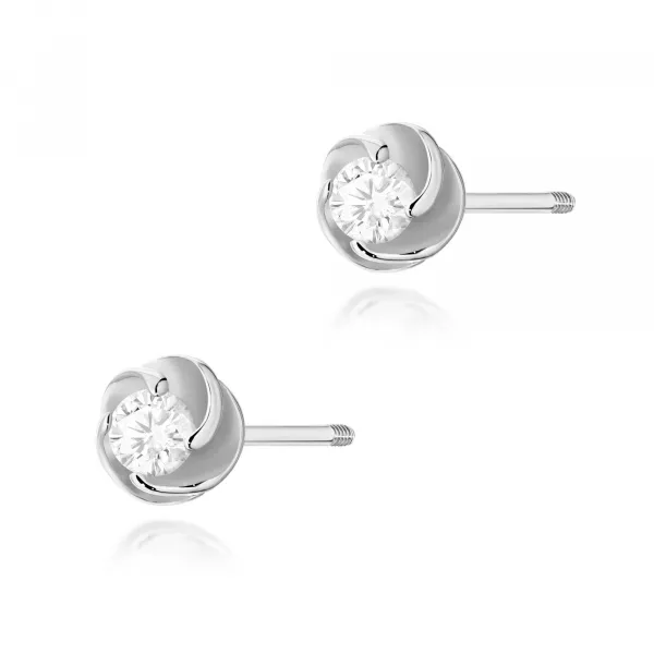 Blink-Blink Napichovacie náušnice z bieleho zlata s diamantami 0.20 ct3139BDB