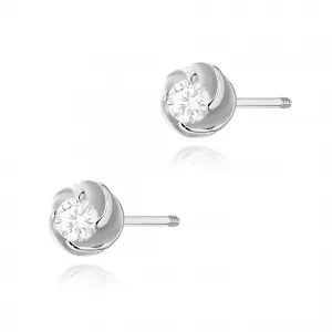 Blink-Blink Napichovacie náušnice z bieleho zlata s diamantami 0.20 ct3139BDB