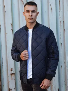 Trendy prechodná pánska bunda fialová
