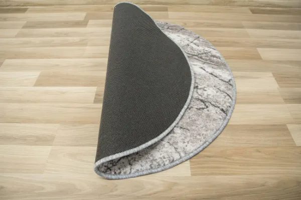 Koberec Aqua Marble 19 kruh sivý