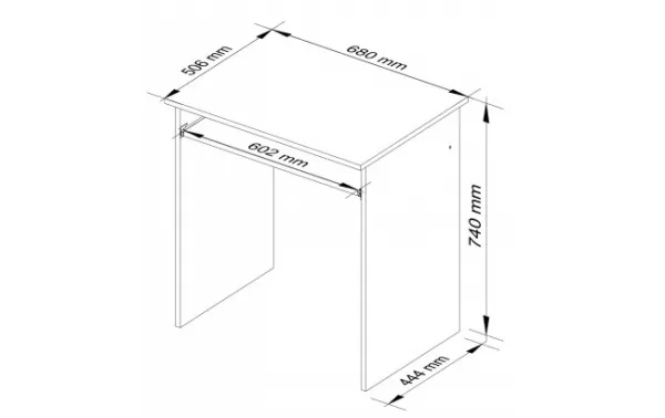 Ak furniture Voľne stojaci stôl Star biely