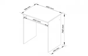 Ak furniture Voľne stojaci stôl Star biely