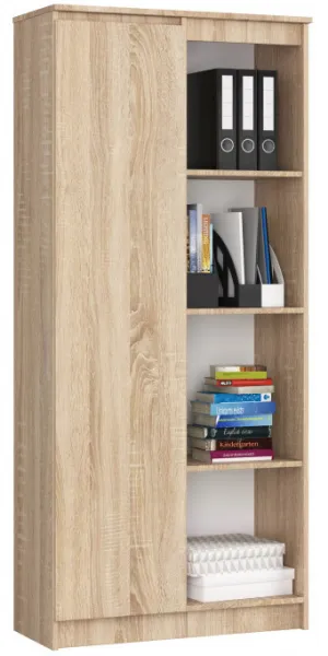 Ak furniture Regál Rexa 80 cm 1 skrinka a 4 police dub sonoma