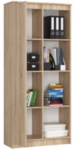 Ak furniture Regál Rexa 80 cm 1 skrinka a 4 police dub sonoma