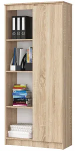 Ak furniture Regál Rexa 80 cm 1 skrinka a 4 police dub sonoma