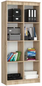 Ak furniture Regál Rexa 80 cm 1 skrinka a 4 police dub sonoma