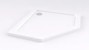 REA/S - Sprchovací kút DIAMOND 80x80 - čierna matná + sprchova vanička Diamond, biela KPL-06900