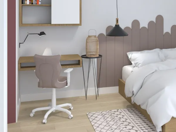 Ergonomická stolička k písaciemu stolu do detskej izby STARORUŽOVÁ Zvoľte rozmer: dieťa 146 - 176,5 cm (výška stola 71 - 82 cm)