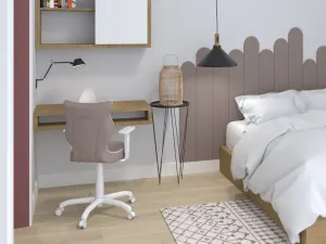 Ergonomická stolička k písaciemu stolu do detskej izby STARORUŽOVÁ Zvoľte rozmer: dieťa 146 - 176,5 cm (výška stola 71 - 82 cm)