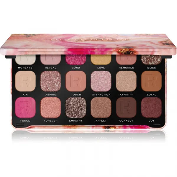 Revolution Forever Flawless paletka očných tieňov odtieň Affinity 18x1.1 g
