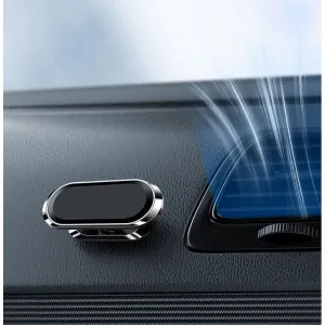 MG Flat magnetický držiak na mobil do auta, strieborný (WMH-06)