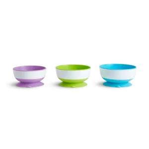 Munchkin Stay Put miska s prísavkou 6 m+ 3 ks