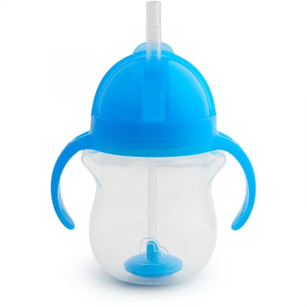 Munchkin Click Lock™ Tip & Sip hrnček s rúrkou so závažím Blue 6 m+ 207 ml