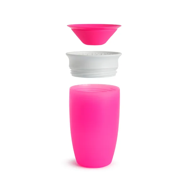 Munchkin Miracle 360° Cup hrnček Pink 12 m+ 296 ml