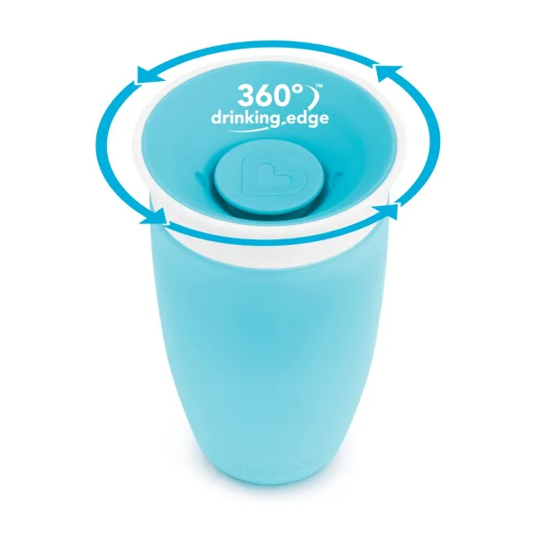 Munchkin Miracle 360° Cup hrnček Blue 12 m+ 296 ml