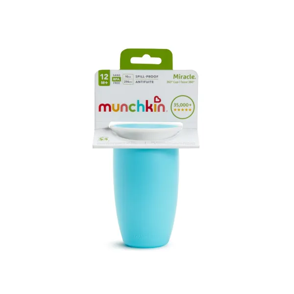 Munchkin Miracle 360° Cup hrnček Blue 12 m+ 296 ml