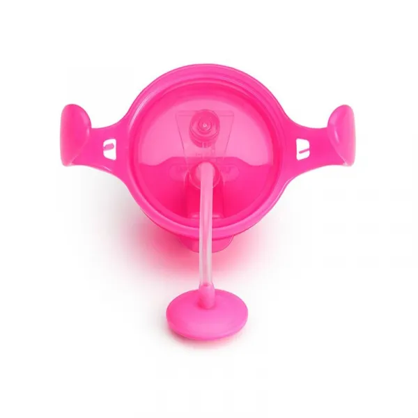 Munchkin Click Lock™ Tip & Sip hrnček s rúrkou so závažím Pink 6 m+ 207 ml