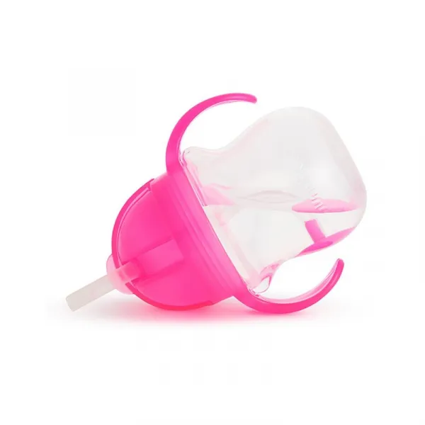 Munchkin Click Lock™ Tip & Sip hrnček s rúrkou so závažím Pink 6 m+ 207 ml