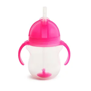 Munchkin Click Lock™ Tip & Sip hrnček s rúrkou so závažím Pink 6 m+ 207 ml