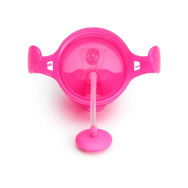 Munchkin Click Lock™ Tip & Sip hrnček s rúrkou so závažím Pink 6 m+ 207 ml