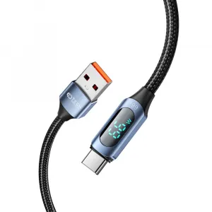 Tech-Protect Ultraboost LED kábel USB / USB-C 66W 6A 1m, modrý