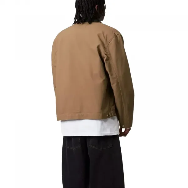 Carhartt WIP Detroit Jacket (Summer) Hamilton Brown/Tobacco rinsed S