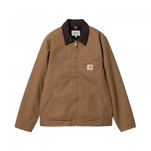 Carhartt WIP Detroit Jacket (Summer) Hamilton Brown/Tobacco rinsed S