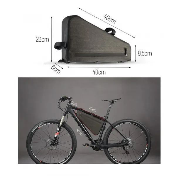 MG Bicycle Bag cyklistická taška 8L, sivá (WBB15BK)