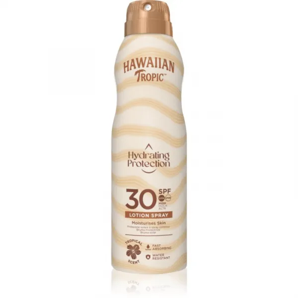 Hawaiian Tropic Hydrating Protection Lotion Spray opaľovací sprej SPF 30 177 ml