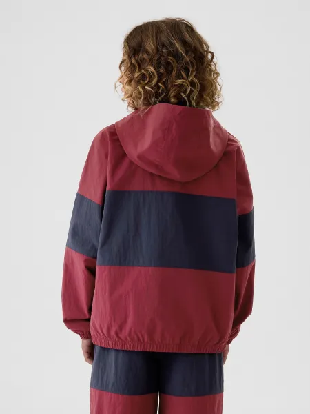 GAP NYLON ANORAK Chlapčenská bunda, vínová, veľkosť