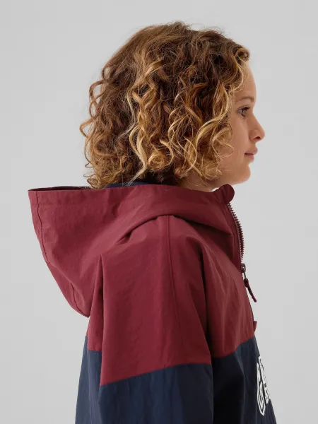 GAP NYLON ANORAK Chlapčenská bunda, vínová, veľkosť