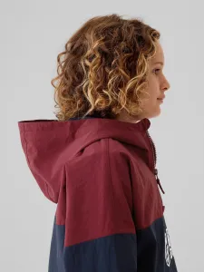 GAP NYLON ANORAK Chlapčenská bunda, vínová, veľkosť