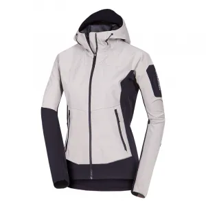 Dámska turistická softshellová bunda NORTHFINDER JANELL-807lightgreenblack