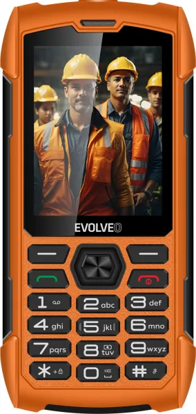 EVOLVEO StrongPhone H1, vodotesný odolný Dual SIM telefón, oranžová