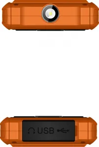 EVOLVEO StrongPhone H1, vodotesný odolný Dual SIM telefón, oranžová