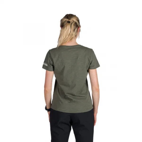 Dámske turistické tričko s krátkym rukávom NORTHFINDER AMIE-300darkgreen