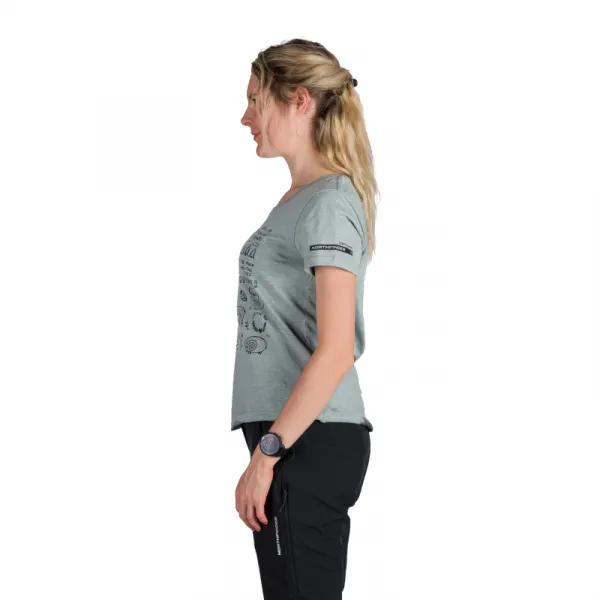 Dámske turistické tričko s krátkym rukávom NORTHFINDER AMIE-333lightgreen