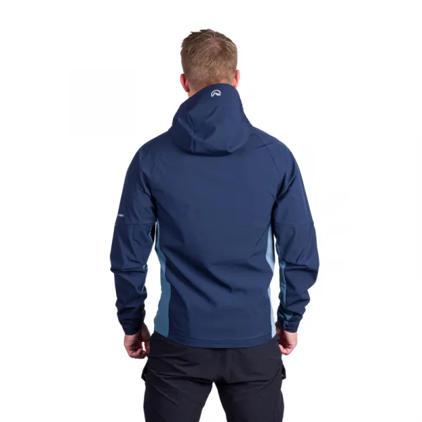 Pánska turistická softshellová bunda NORTHFINDER CIRO-387blueblue