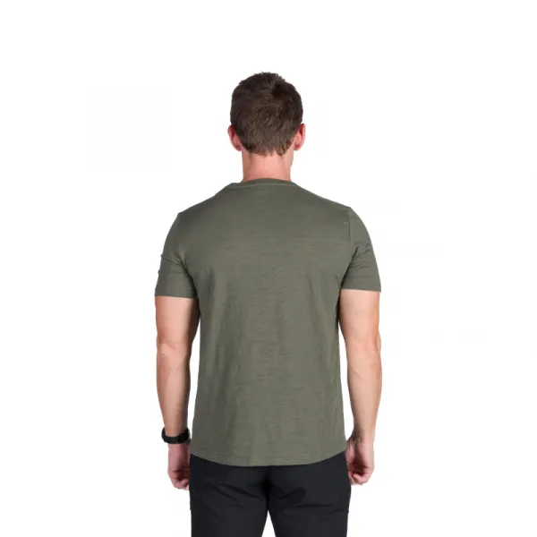 Pánske turistické tričko s krátkym rukávom NORTHFINDER JOSEF-300darkgreen
