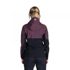 Dámska turistická softshellová bunda NORTHFINDER JANELL-810wineblack